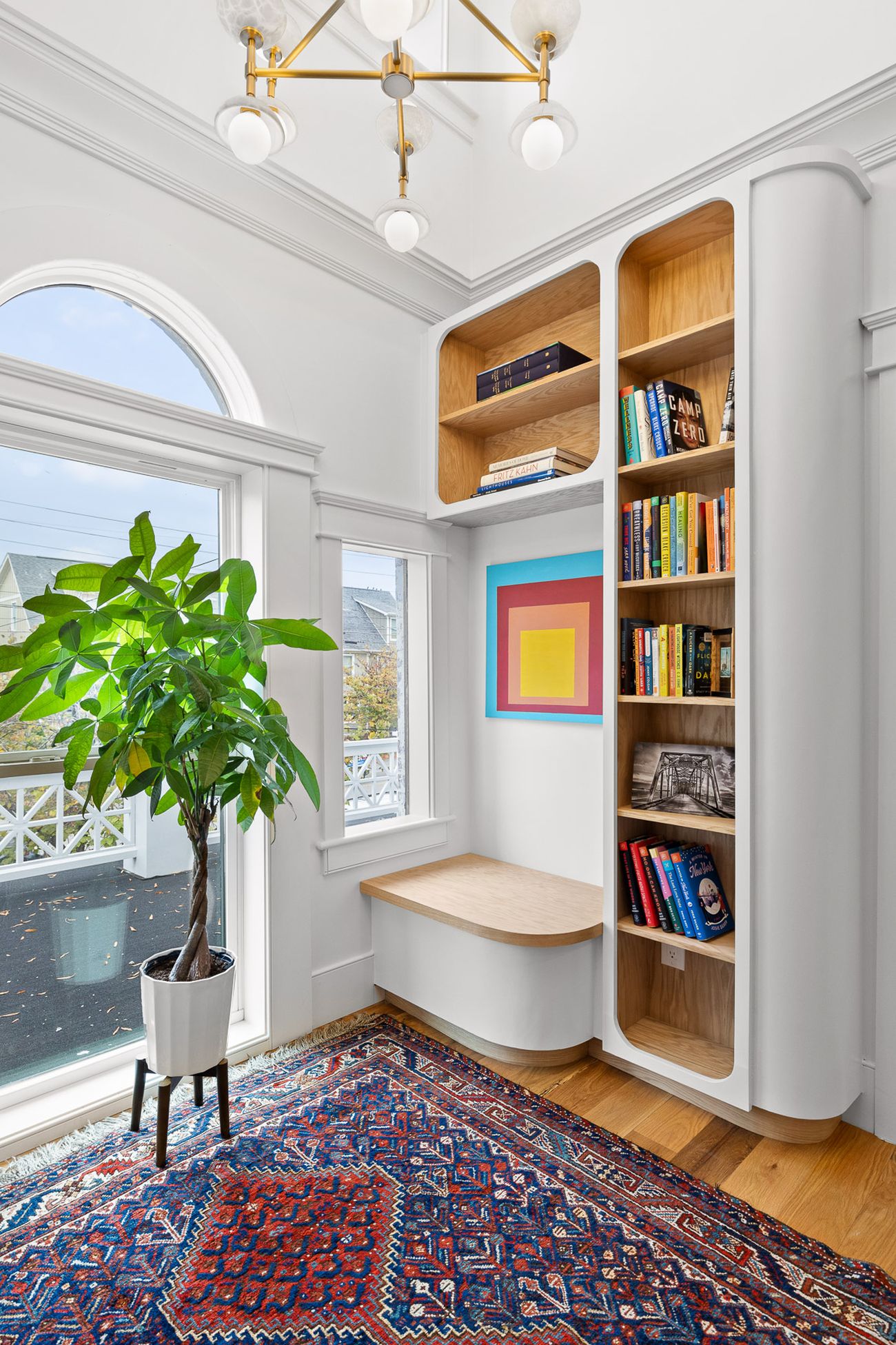 Formal living room with restored period detail