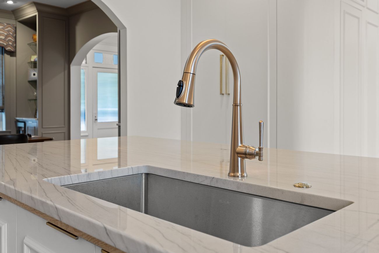 Bespoke kitchen joinery with brass detailing