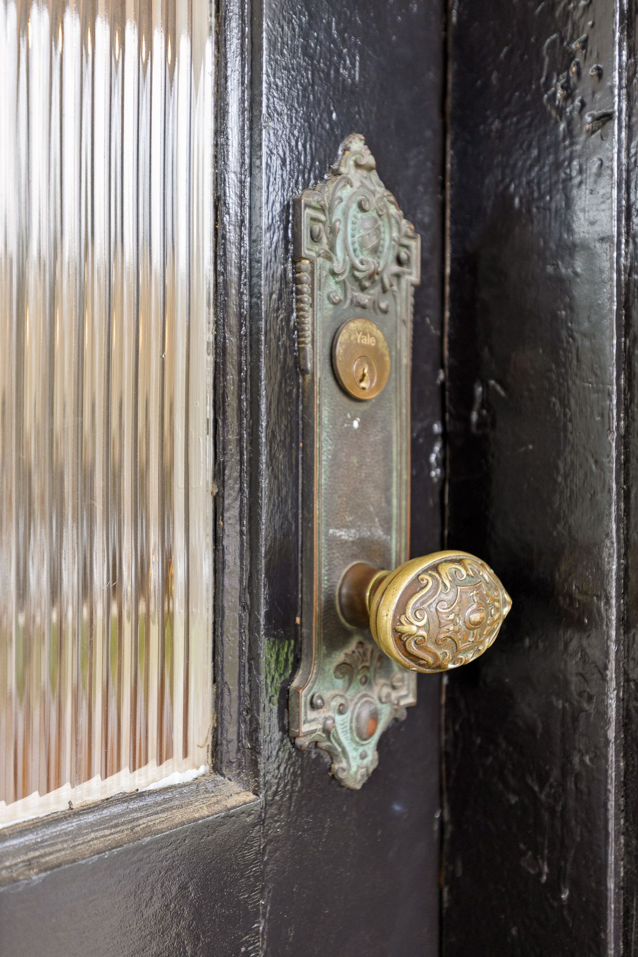 Period exterior detail of the restored residence