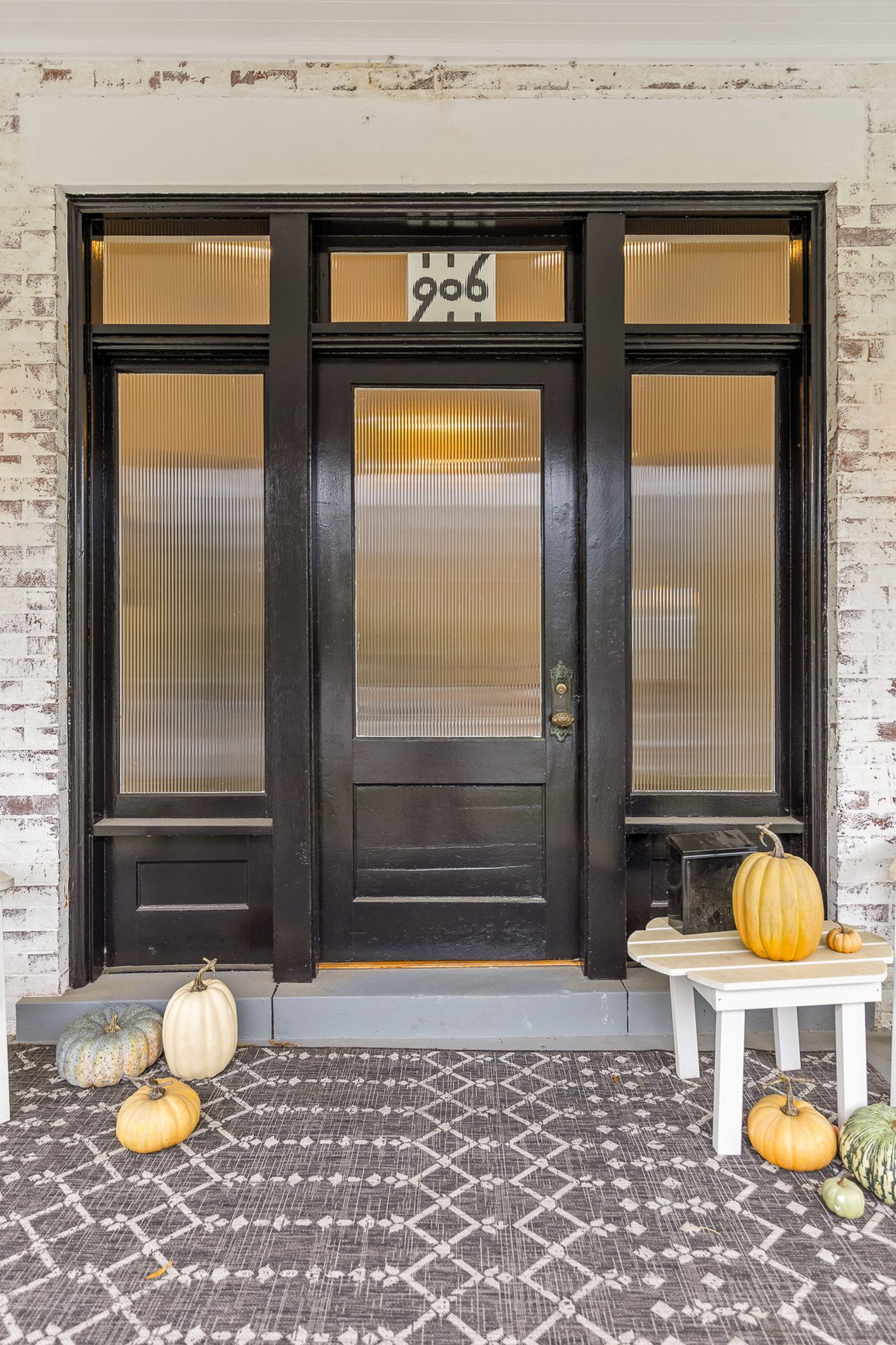 Restored entry and architectural detailing